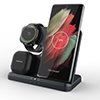 3 in 1 Multifunction Station Magnetic Holder Universal 3in1 Quick Fast Charging Stand Dock Wireless Charger 15W for Samsung