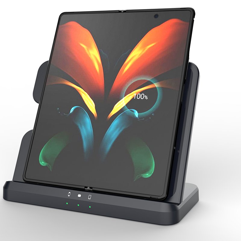 3 in 1 Multifunction Station Magnetic Holder Universal 3in1 Quick Fast Charging Stand Dock Wireless Charger 15W for Samsung