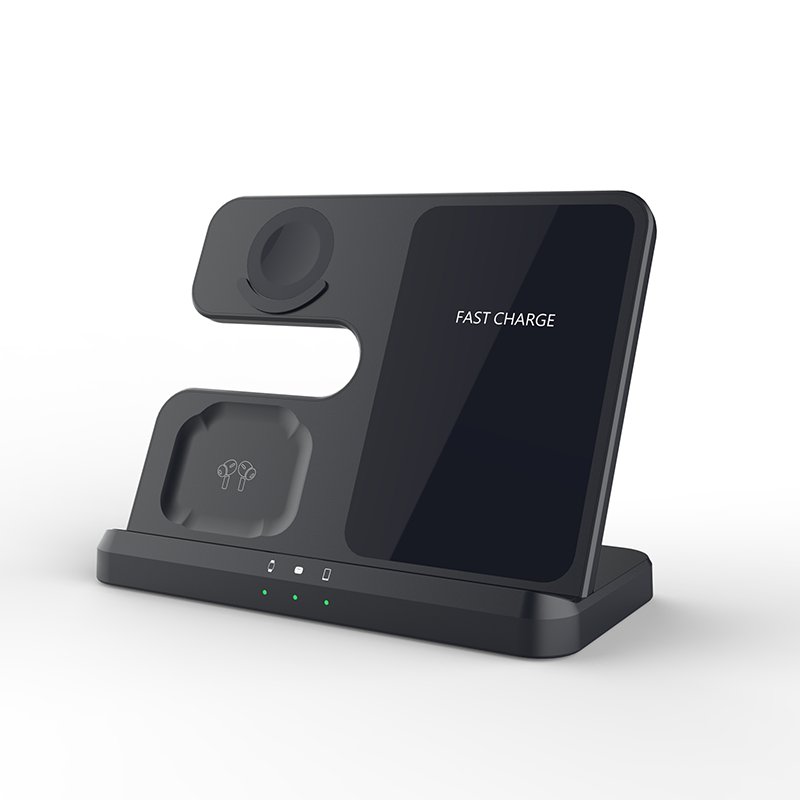 3 in 1 Multifunction Station Magnetic Holder Universal 3in1 Quick Fast Charging Stand Dock Wireless Charger 15W for Samsung
