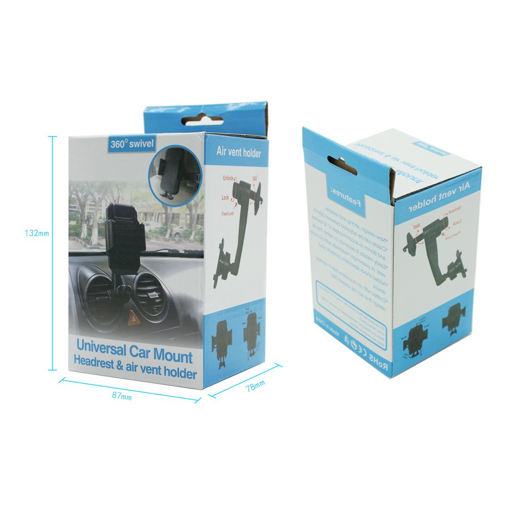 Universal 360 Rotating Phone Holder Motorcycle Mirror Mobile Phone Holder With Expandable Base