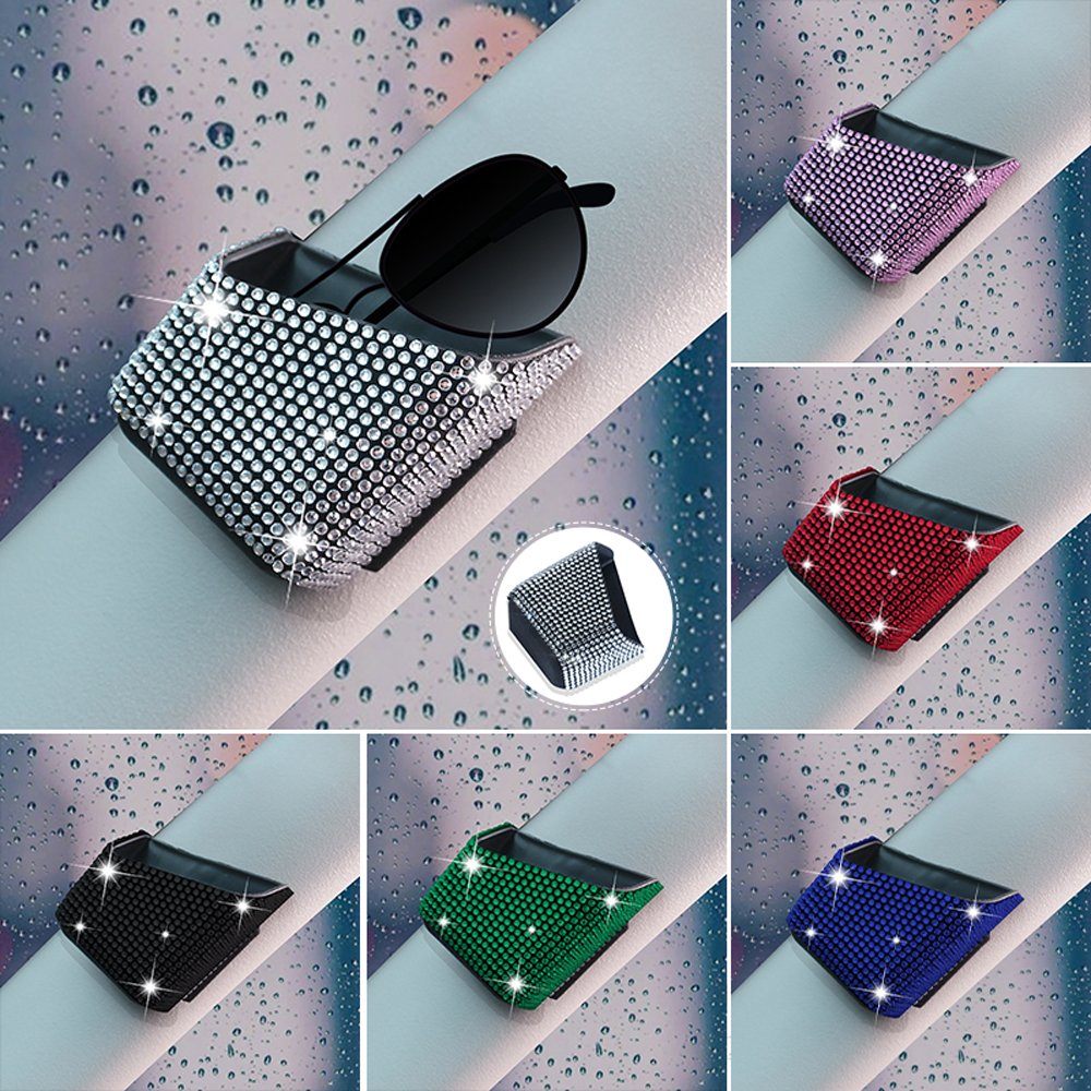 Glitter Garbage Can Universal Trash Bin Dustbin Organizer Container Multipurpose Bling Car sunglass card Holder Mini Storage box