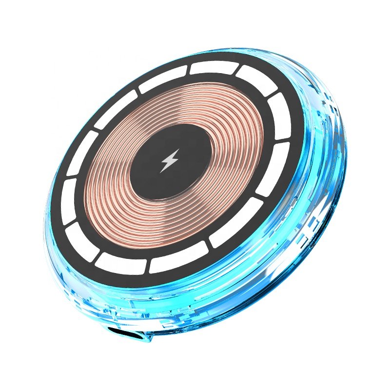 LED Light Ring 15W Fast Wireless Charging Car Charger For Magnetic Wireless Car Phone Holder