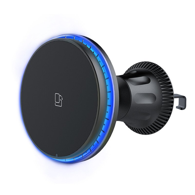 15W Wireless Fast Charging Magnetic Car Charger Auto Phone Holder Mount Car Mount Charger Strong Magnet Phone Holder