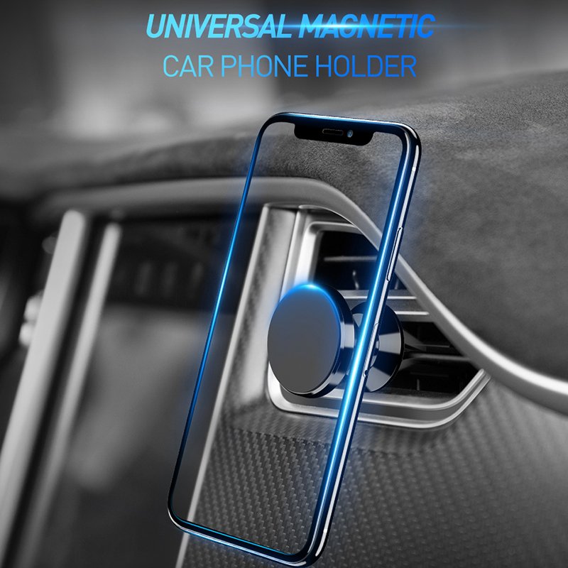 360 degrees rotatable car mobile phone holder air outlet magnetic mobile phone holder