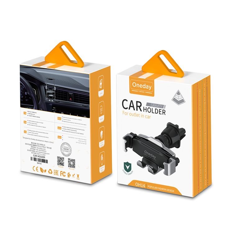 EU US Warehouse Oneday OH14 Gravity car holder For outlet in car Super Fixed Metal Bracket Guide Gravity Linkage Car Holder