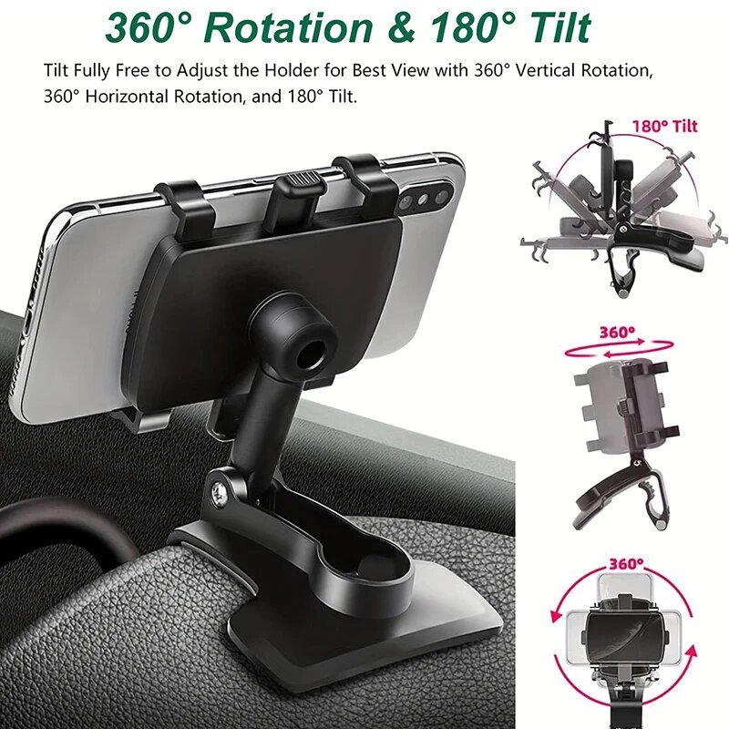 Hot selling car phone holder car multifunctional instrument panel car phone holder rearview mirror GPS navigation holder