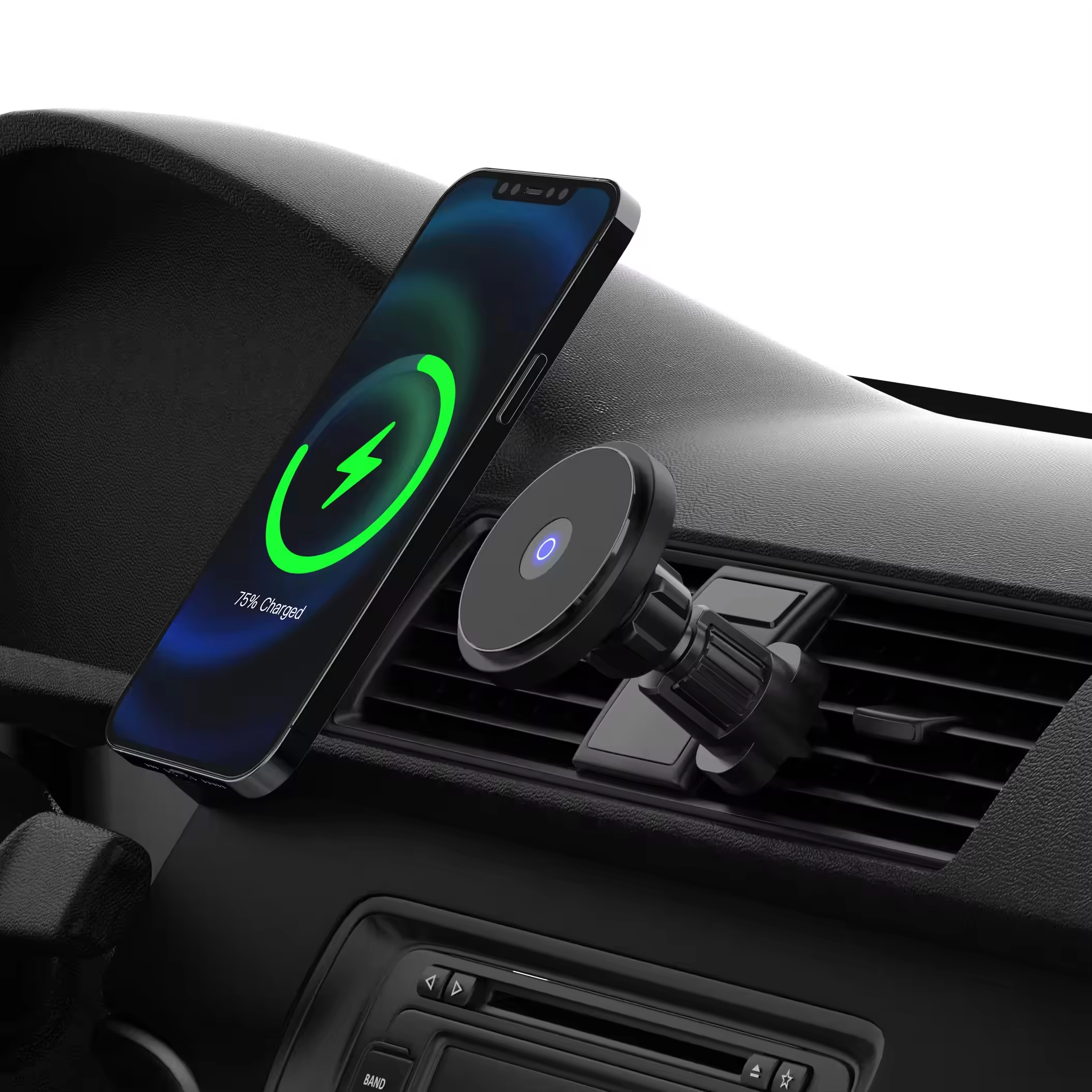 2024 Best-Selling Product Mobile Phone Accessories Car Magnetic Phone Holder 15W Fast Charging