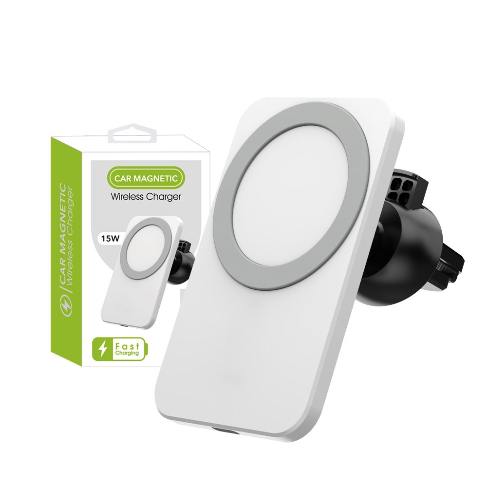2024 Hot Sales Magnetic Wireless Car Charger 15w Fast Phone Charger Holder Magnet Wireless Charger for Mobile Phone
