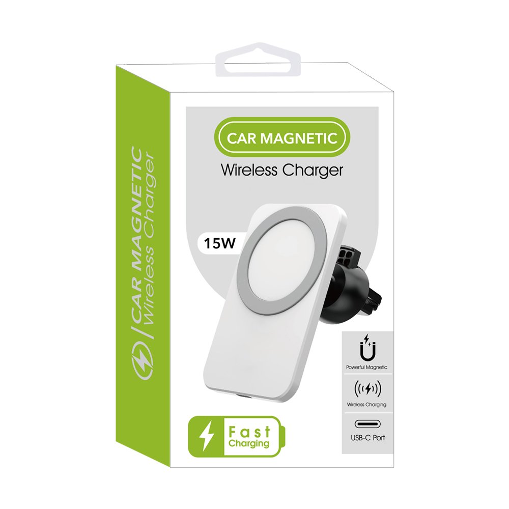 2024 Hot Sales Magnetic Wireless Car Charger 15w Fast Phone Charger Holder Magnet Wireless Charger for Mobile Phone
