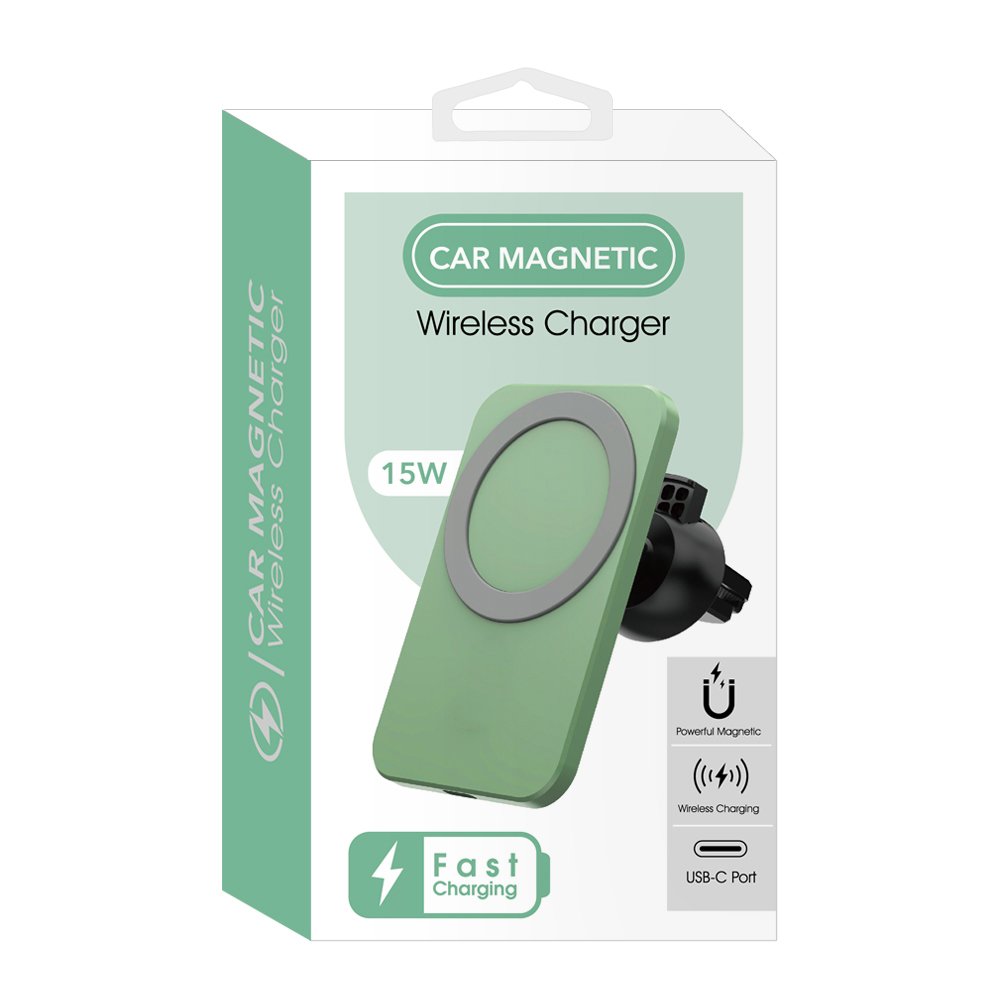 2024 Hot Sales Magnetic Wireless Car Charger 15w Fast Phone Charger Holder Magnet Wireless Charger for Mobile Phone