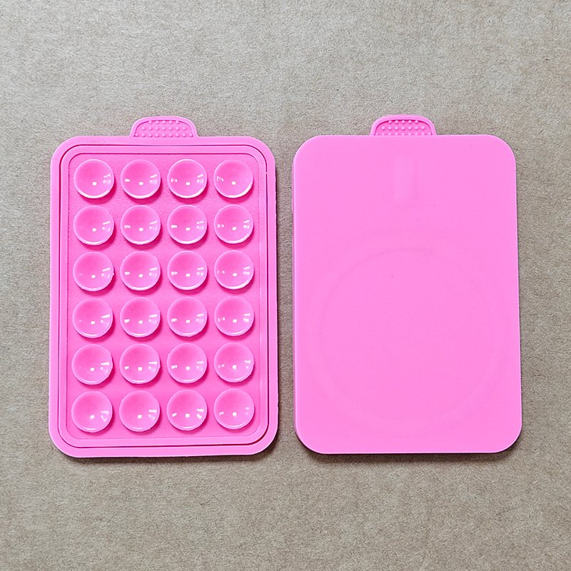 New 24 piece silicone suction cup square universal non-slip holder with strong magnetic phone holder silicone suction cup