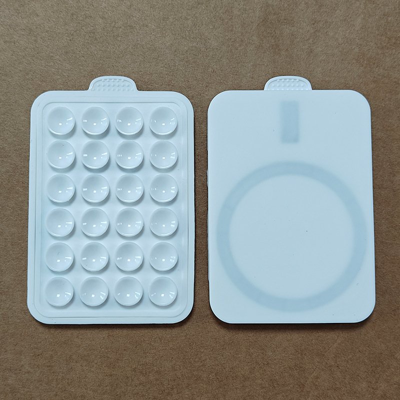 New 24 piece silicone suction cup square universal non-slip holder with strong magnetic phone holder silicone suction cup