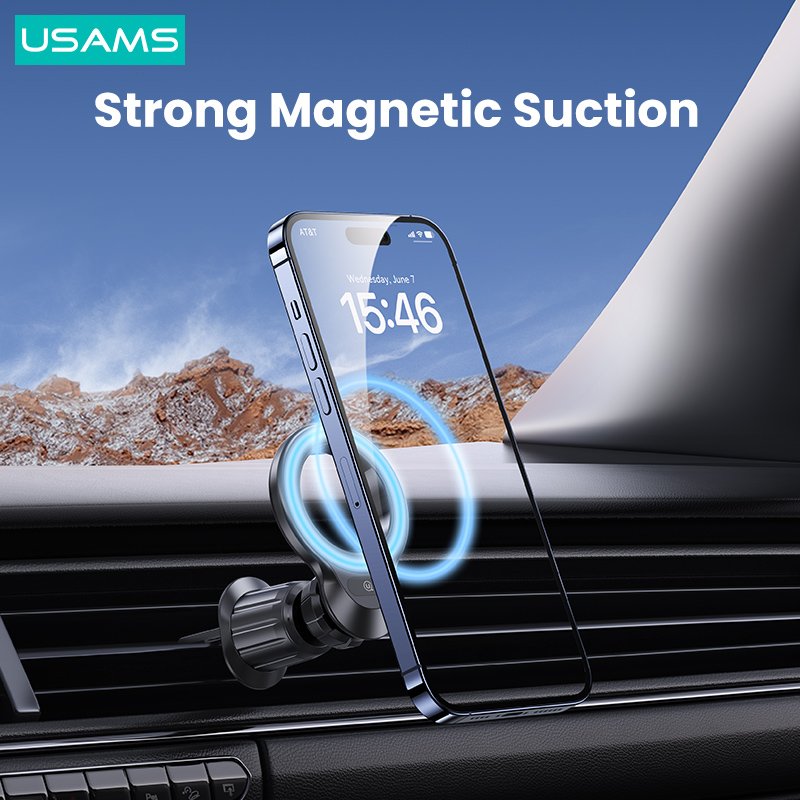 USAMS ZJ075 Magnetic Phone Car Holder Phone Car Holder Adjustable Cell Phone Holder For Car