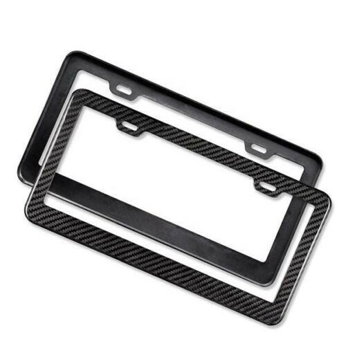 US Real Carbon Fiber Car License Plate Frame Number Plate Frame License Plate Holder Cover