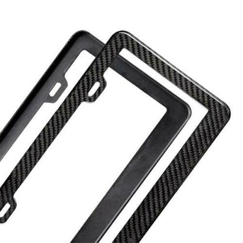 US Real Carbon Fiber Car License Plate Frame Number Plate Frame License Plate Holder Cover