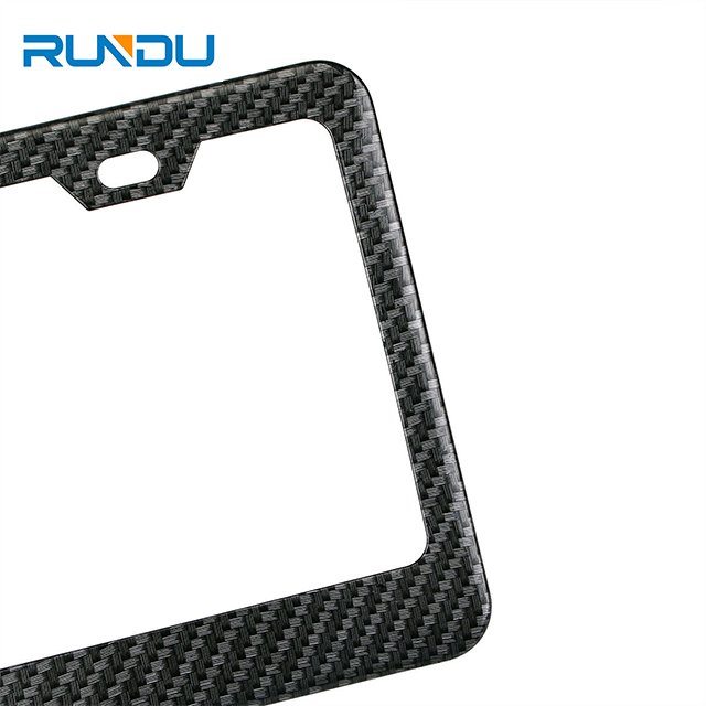 US Real Carbon Fiber Car License Plate Frame Number Plate Frame License Plate Holder Cover