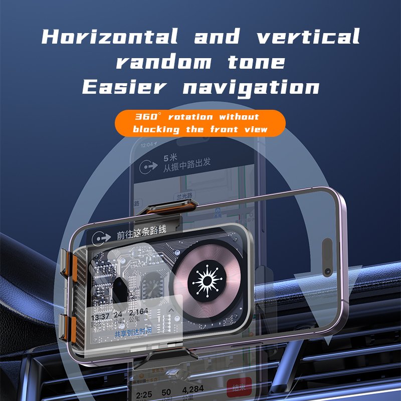Hit Innovation PD 15W Mobile Phone Coil Magnetic Air Vent Car Holder Wireless Charger For iphone