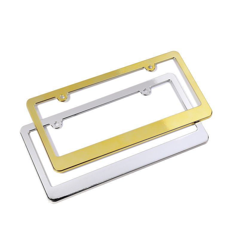 Custom Design Car License Plate Frame Cover USA embossing logo Number Plate Frame License Holder Cover license plate frame