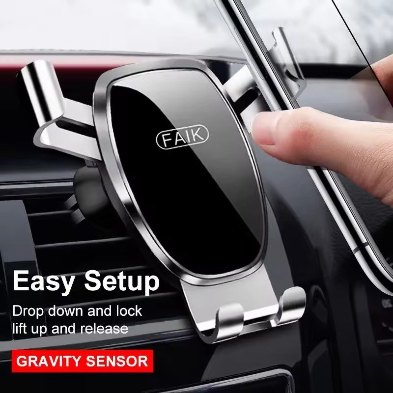 2025 ODM/OEM Universal Mobile Phone Holder Black Customizable Logo Dashboard Car Phone Holder