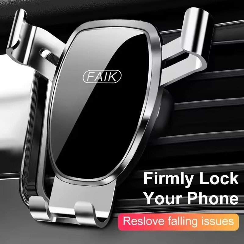 2025 ODM/OEM Universal Mobile Phone Holder Black Customizable Logo Dashboard Car Phone Holder