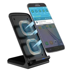 OEM Logo 15W Fast Charging Type C Smart Sensor Cellphone Phone Holder Wireless Chargers Stand for Iphone Android Samsung