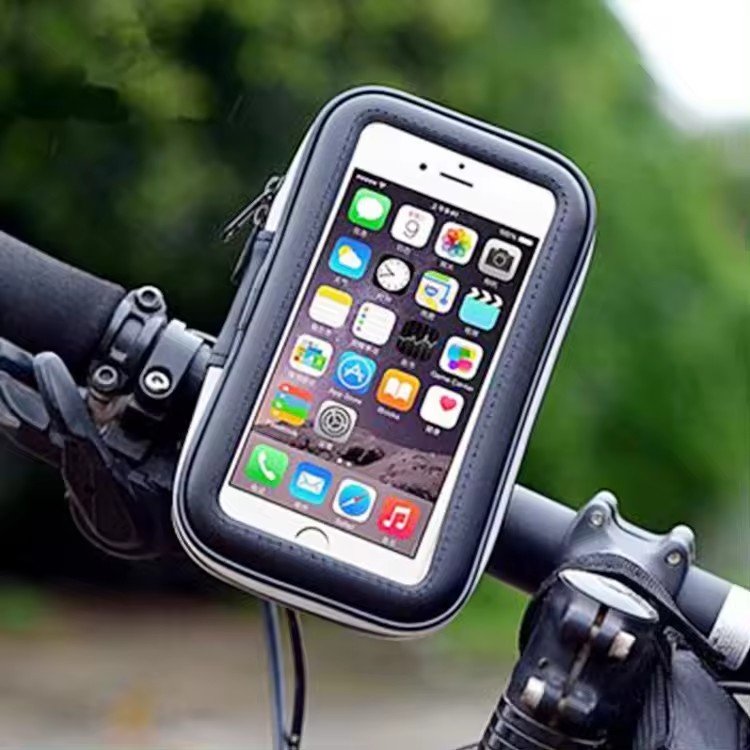 Universal Bicycle Motorcycle Phone Holder Waterproof Bike Phone Case Bag for 4-7 inch Outdoor Riding Mobile Stand Cover
