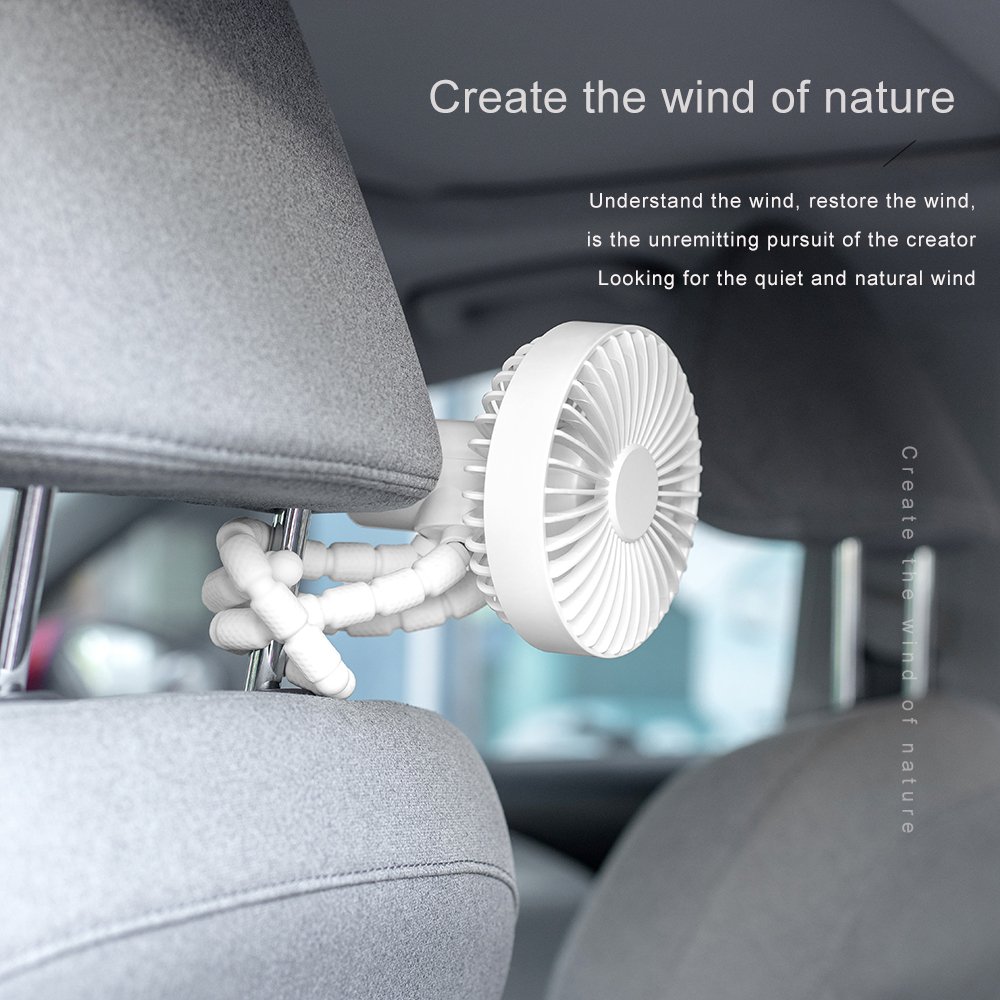 New Design Mini Portable USB Personal Fan Rechargeable Handheld Clip On Fan for Baby Stroller Travel Car Bike Stroller Fan