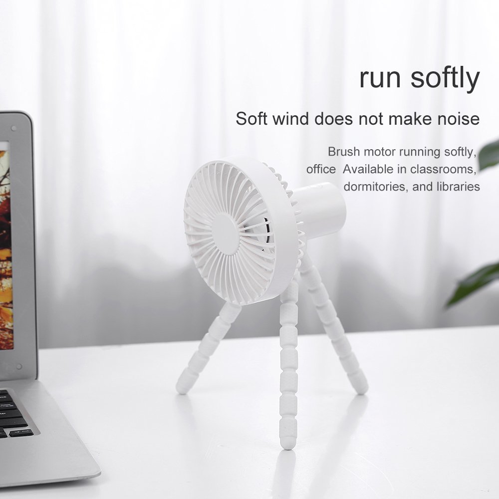 New Design Mini Portable USB Personal Fan Rechargeable Handheld Clip On Fan for Baby Stroller Travel Car Bike Stroller Fan