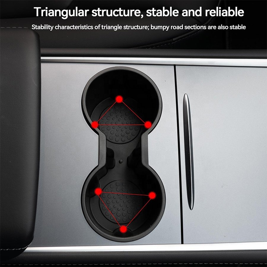 Car Interior Accessories ABS Center Console Car Cup Holder For Tesla Model 3 Model Y