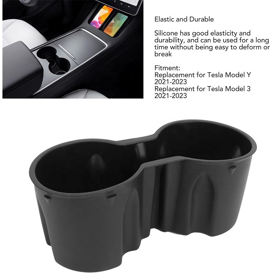 Car Interior Accessories ABS Center Console Car Cup Holder For Tesla Model 3 Model Y