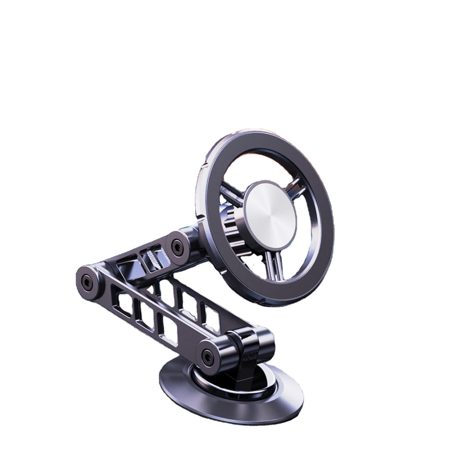 Magnetic suction car phone holder all metal car phone holder folding bracket