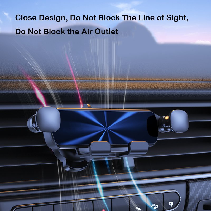 New Customization Air Vent Gravity Car Holder For Mobile Phone Universal Mini Car Dash Board Holder Stable Upgrade