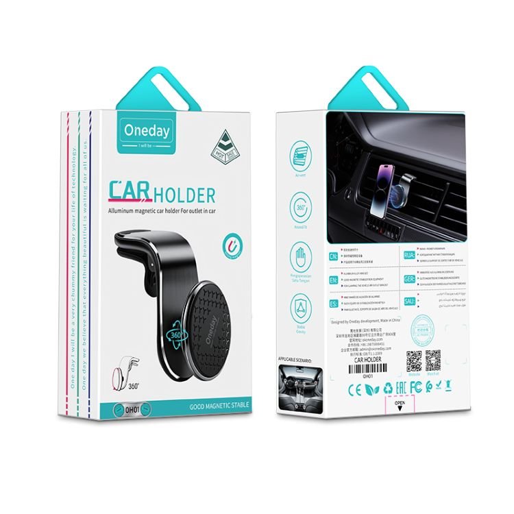 Best Selling Oneday OH01 Aluminum magnetic car holder For outlet in car Universal Air Vent Car Phone Mounts Cellphone GPS