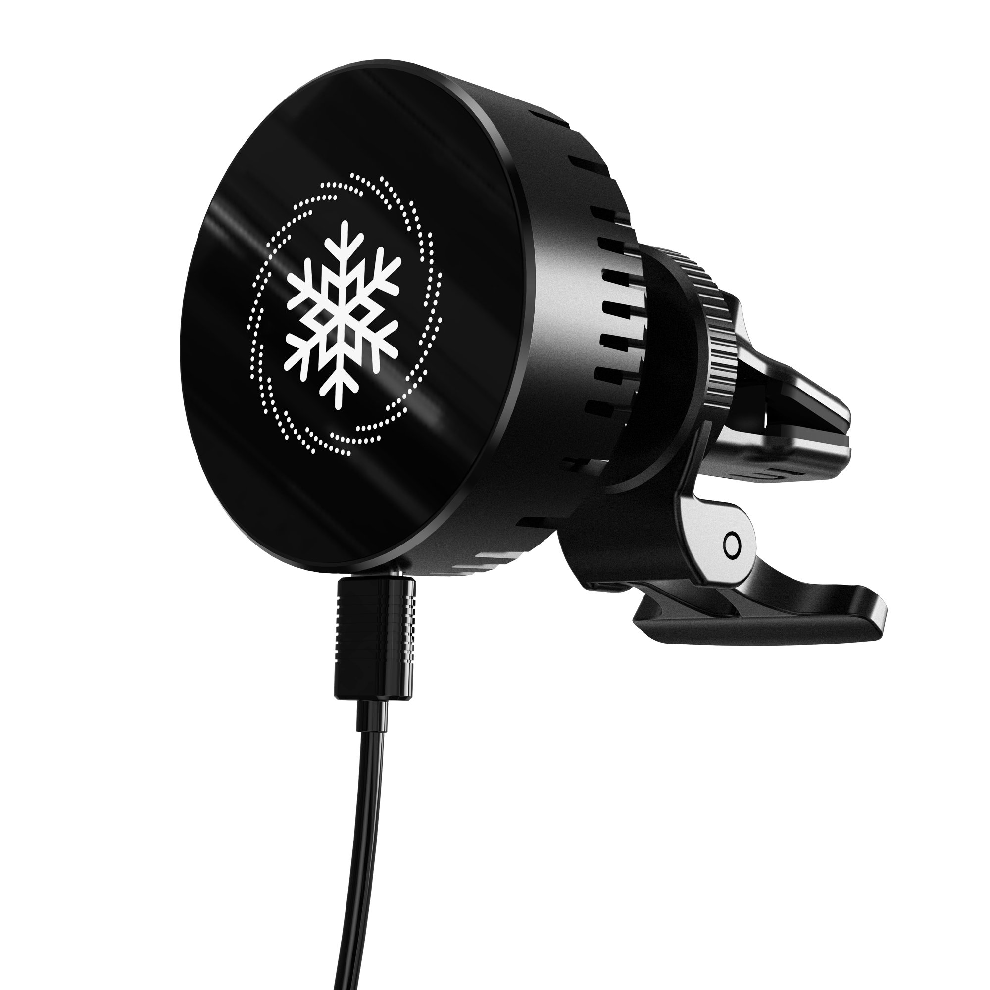 15W Magnetic Wireless Car Charger Holder For iPhone12/13 , Fast Wireless Car Charger With Cool Fan
