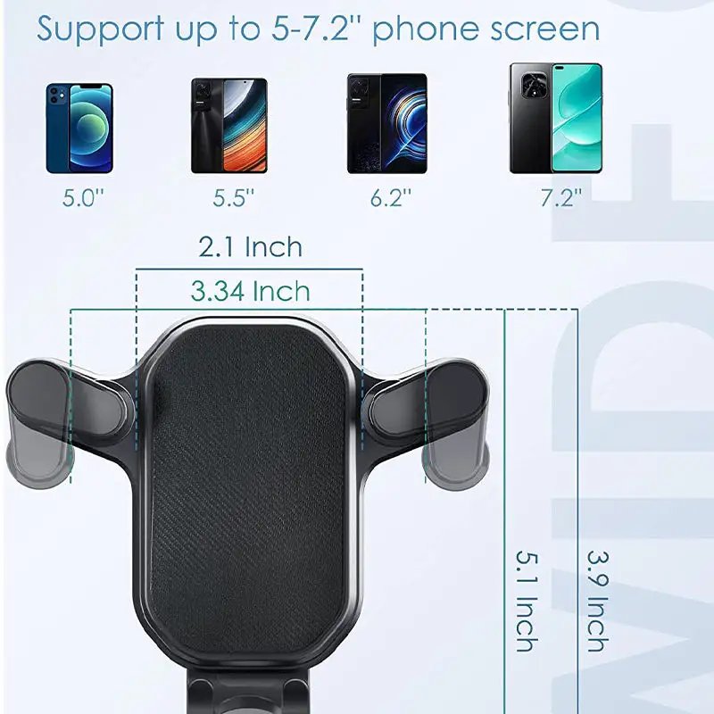 Universal Gravity Waterproof Car Phone Holder Air Vent Clip Mount Mobile Cell Stand Support For Mobile Phone