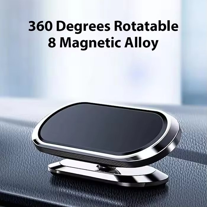 Magnet Car Accessories Phone Holder Smartphone Stand Zinc Alloy 360 Degree Adjustable Metal for All Phones Apple Iphone Desktop