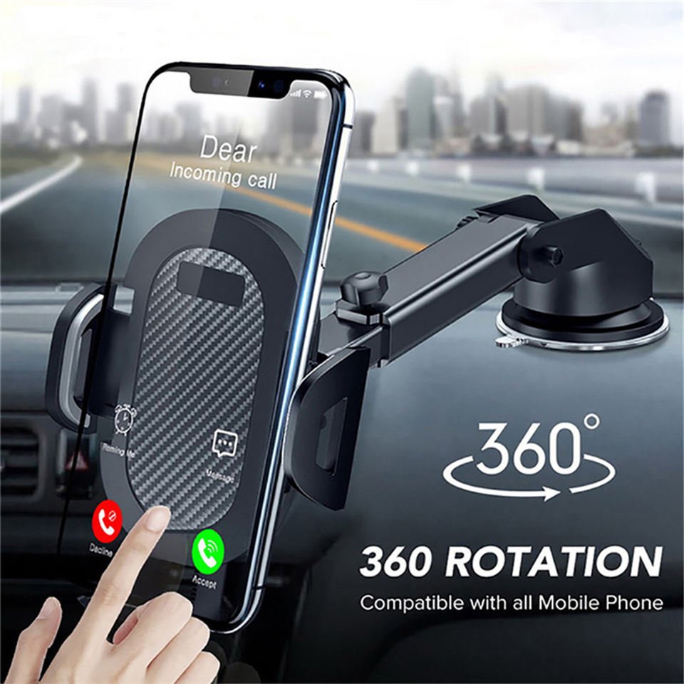 Flexible 2 in 1 Windshield Air Vent Mobile Phone Holder Strong Sticky Gel Pad Stable Car Phone Mount Holder