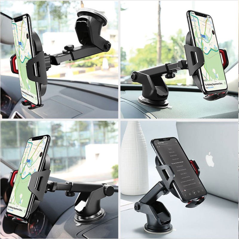 Flexible 2 in 1 Windshield Air Vent Mobile Phone Holder Strong Sticky Gel Pad Stable Car Phone Mount Holder