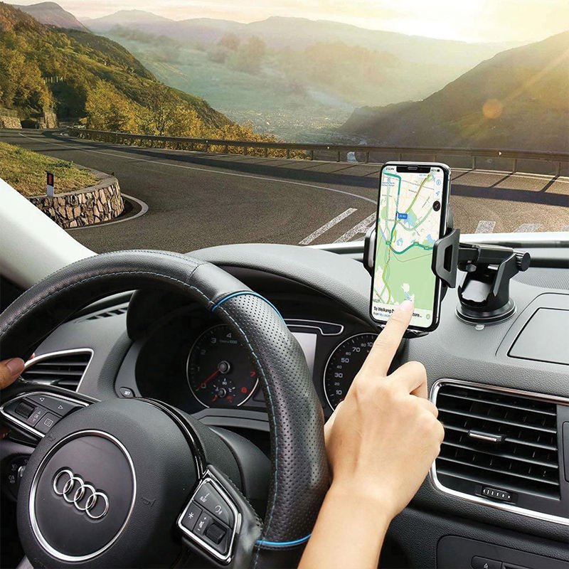 Flexible 2 in 1 Windshield Air Vent Mobile Phone Holder Strong Sticky Gel Pad Stable Car Phone Mount Holder