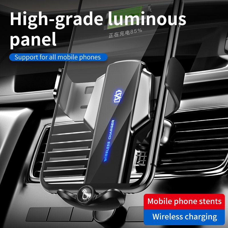 2024 New Products Q12 Mobile Phone Holder 15W Wireless Charger Wireless Car Charger with Holder for Iphone 15 14 13 Pro Max Qi