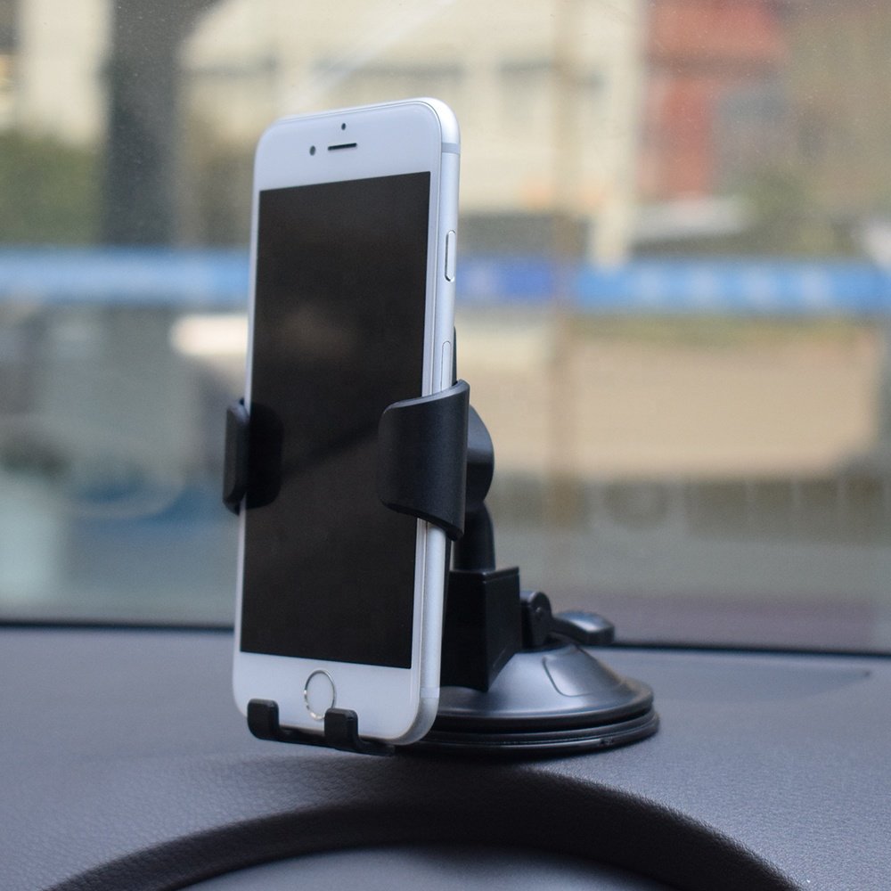 Shunwei Gravity linkage Anti-Shake Dashboard Windshield mounted Strong Sticky Washable Gel Suction Cup gravity car phone holder