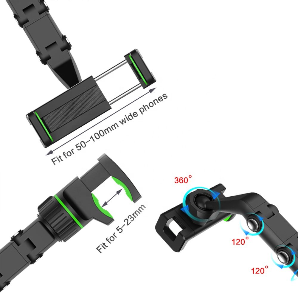 New Arrival Adjustable Car Rear View Mirror Mount Car headrest bracket Tablet Mobile Phone Holder Mount Bracket Stand