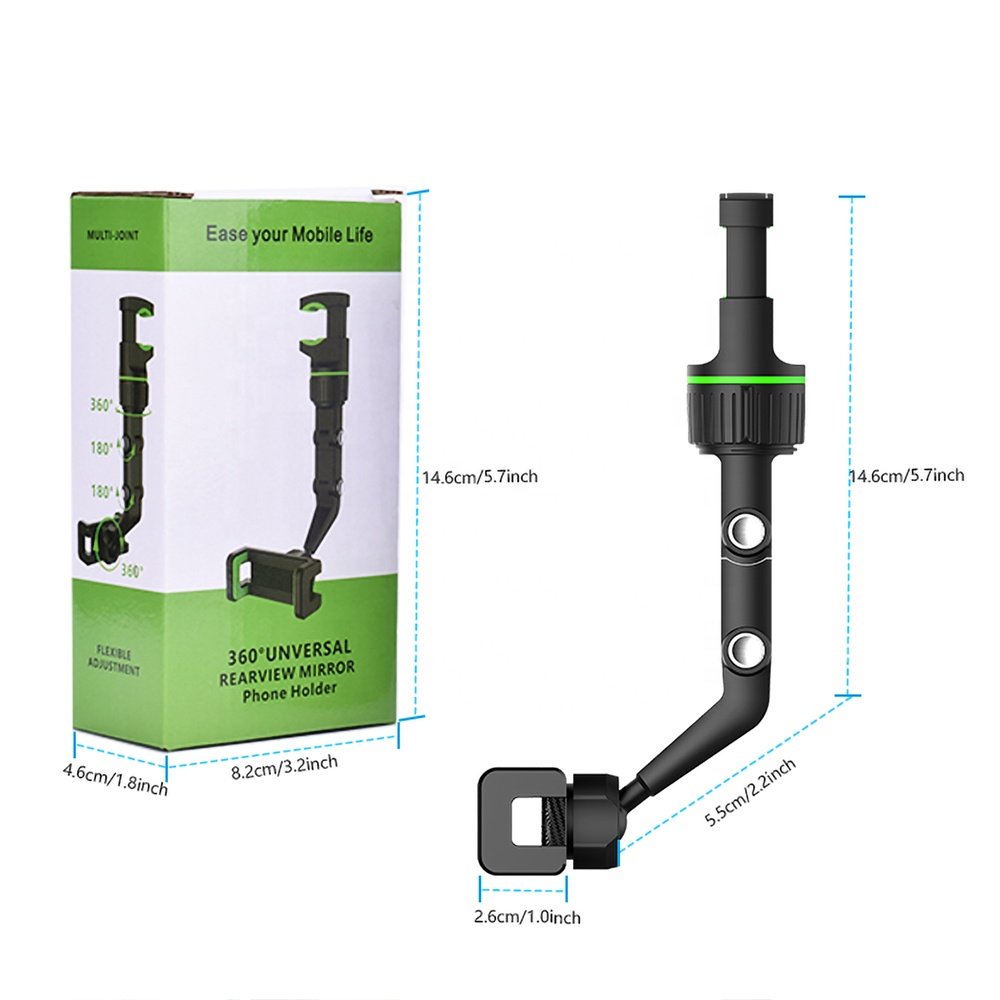 New Arrival Adjustable Car Rear View Mirror Mount Car headrest bracket Tablet Mobile Phone Holder Mount Bracket Stand