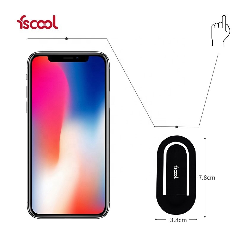 Metal+Silicone Flexible Mini Portable Universal Phone Stand Cell Phone Grip Mobile Phone Holder For Car