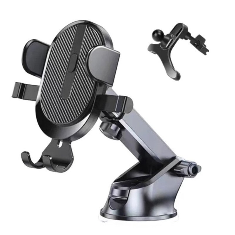 Flexible 2 in 1 Windshield Air Vent Mobile Phone Holder Strong Sticky Gel Pad Stable Car Dashboard Phone Mount Holder