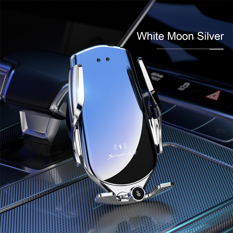 2022 New Adjustable Height Touch Control Auto Inductive Fast Wireless Charger Air Vent Car Phone Holder with Built-in Battery
