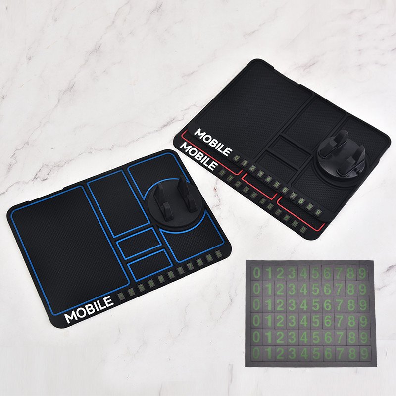 Multi-Functional 360 Degree Rotating Navigation Bracket Car Anti-slip Mat Silicone Pad Dashboard Sticky Auto Phone Holder