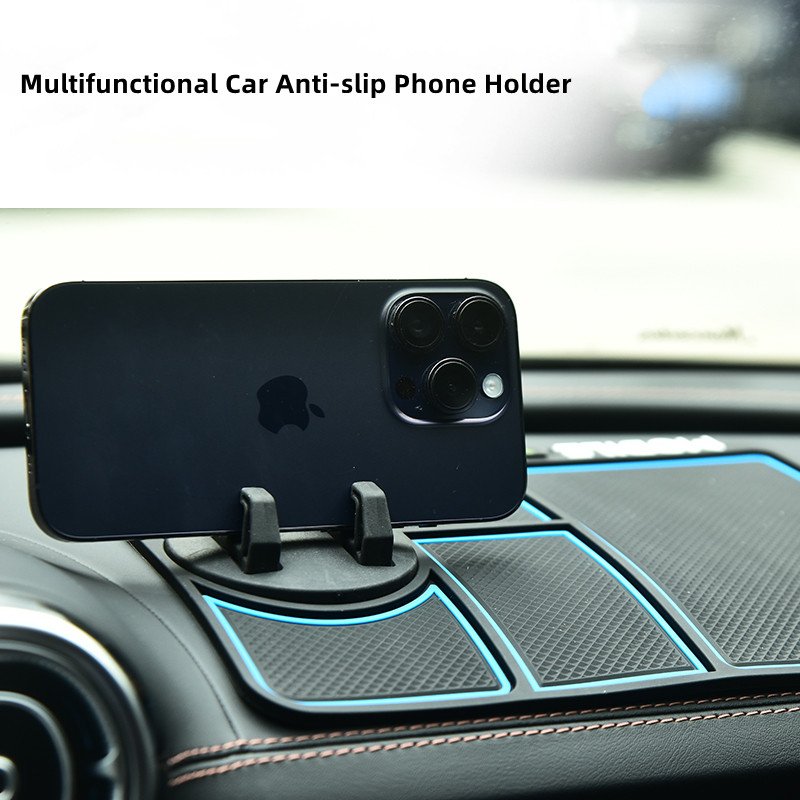 Multi-Functional 360 Degree Rotating Navigation Bracket Car Anti-slip Mat Silicone Pad Dashboard Sticky Auto Phone Holder