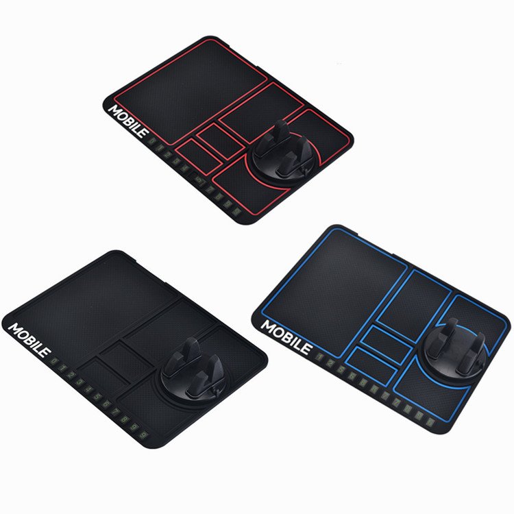 Multi-Functional 360 Degree Rotating Navigation Bracket Car Anti-slip Mat Silicone Pad Dashboard Sticky Auto Phone Holder