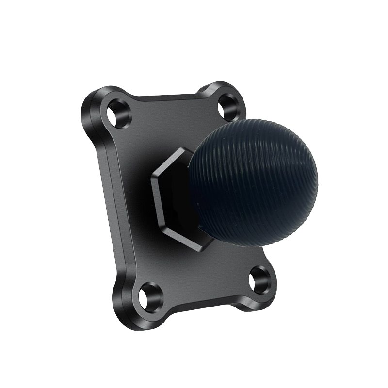 Full Aluminum One Piece AMPS Base Square Plate with 20mm Ball 1 inch Truck Dash Phone Mount for Ram Holders